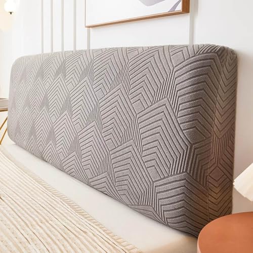 LZTET Kopfteilbezug FüR Bett,Elastischer Schutz,Weicher Jacquard-Samtstoff Staubdicht,All-Inclusive Kopfteilbezug,SchutzhüLle FüR Gepolsterte Schlafzimmer Kopfteil(120cm,J) von LZTET