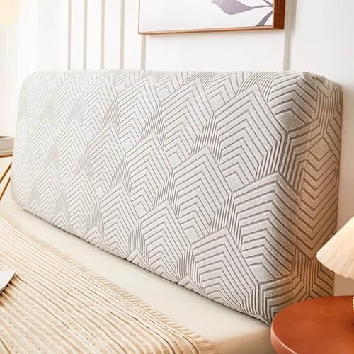 LZTET Kopfteilbezug FüR Bett,Elastischer Schutz,Weicher Jacquard-Samtstoff Staubdicht,All-Inclusive Kopfteilbezug,SchutzhüLle FüR Gepolsterte Schlafzimmer Kopfteil(180cm,K) von LZTET