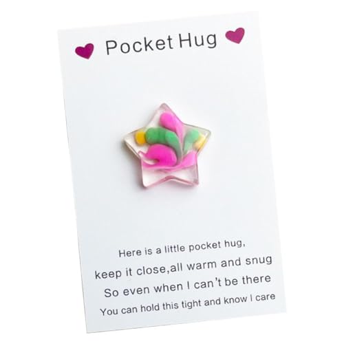 Little Star Pocket Hug Token Geschenkkarte Andenken Pocket Hug Token Bulk Hug Gruß mit Karte Sternen, Karten Little Exchange R von LZYWOD