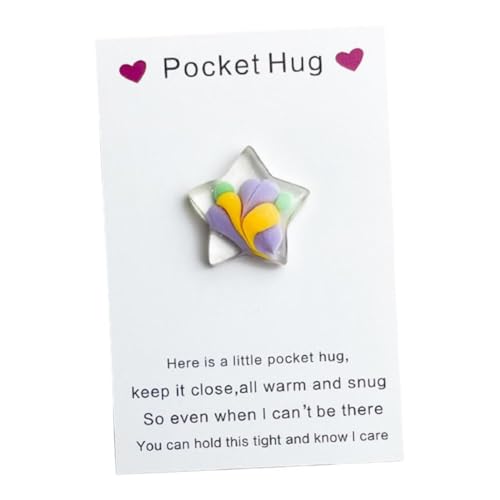 Little Star Pocket Hug Token Geschenkkarte Andenken Pocket Hug Token Bulk Hug Grußkarten Sterne, R mit Kartenaustausch Little von LZYWOD