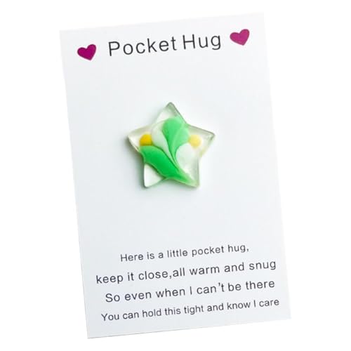 Little Star Pocket Hug Token Geschenkkarte Andenken Pocket Hug Token Bulk Hug Grußkarten Sterne, kleine Karte R mit Austausch von LZYWOD