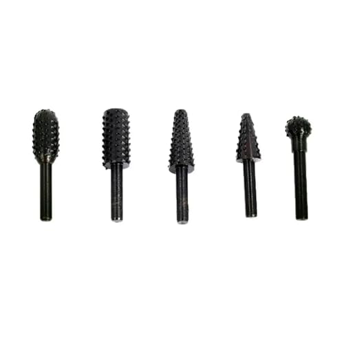 LZZYFPX Praktisches 5-teiliges DIY-Bohrer-Set mit 1/4-Zoll-Schaft, Zimmerei-Schneidwerkzeuge for allgemeine Elektrowerkzeuge im BAU- und Ingenieurwesen Durable(Black) von LZZYFPX