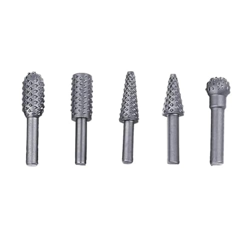 LZZYFPX Praktisches 5-teiliges DIY-Bohrer-Set mit 1/4-Zoll-Schaft, Zimmerei-Schneidwerkzeuge for allgemeine Elektrowerkzeuge im BAU- und Ingenieurwesen Durable(Silver Gray) von LZZYFPX