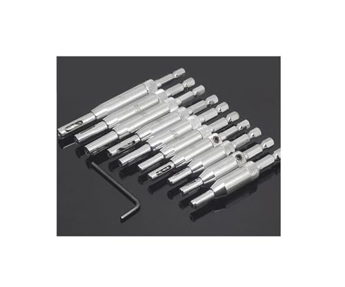 LZZYFPX Stanzer-Scharnier, selbstzentrierendes Scharnier, Spiralbohrer, Türen, Schraubenlochsäge, Holzbearbeitung, Reiben, Schrank-Gewindebohrer-Werkzeug, Hardware-Sets Durable(A1-7Pcs) von LZZYFPX