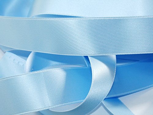 La Mercerie 22355-0006-0037 Satinband, Stoff, 0037 Blau, 25 m x 6 mm von La Mercerie