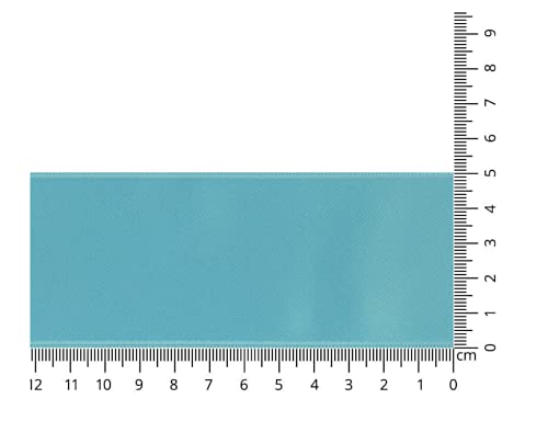 La Mercerie 22355-0050-0070 Satinband, Stoff, 0070 Blau, 25 m x 50 mm von La Mercerie