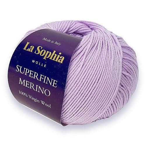 La Sophia Wolle |100% Merino Superfine (17 Mikrometer) |50g Merino Wolle zum Stricken oder Häkeln (SM1326 Helleslia) von La Sophia WOLLE