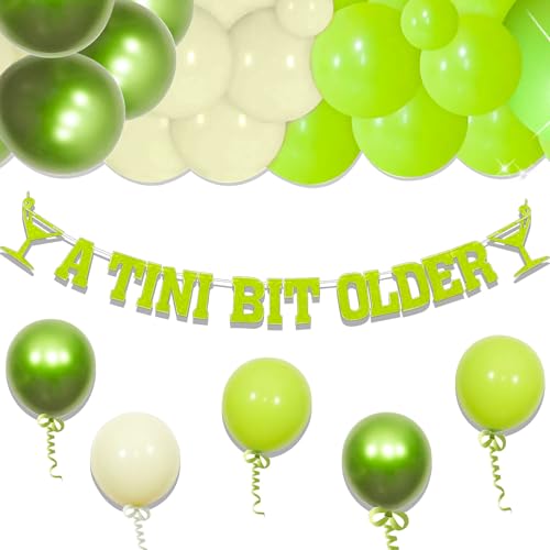 LaVenty Tini Bit Older Sin Banner Martini Bar Party Dekorationen Weenies und Tinis Dekor für Junggesellinnenabschied Martini Geburtstag Dekorationen von LaVenty