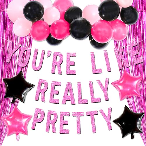 LaVenty You Are Like Really Pretty Banner Schild Party Decor Mean Girls Party Dekorationen Anfang 2000er Jahre Party Dekorationen Mean Girls Birthday Bachelorette Party Supplies von LaVenty