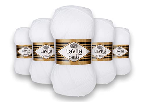 LaVita Yarn CHELLS Handstrickgarn Wolle (9501) von LaVita Yarn