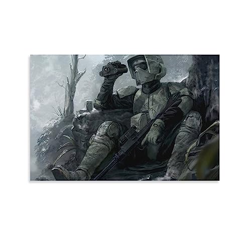 Clone Scout Troopers Poster Malerei Leinwand Drucke Schlafzimmer Große Wohnkultur Wandkunst Bild Leinwand Wand 40 x 60 cm von Labbe