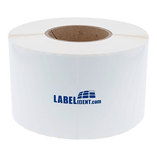 Labelident PE Polyethylen Etiketten weiß - 148 x 210 mm - 650 wetterfeste Thermotransfer-Etiketten auf 3 Zoll Rolle für Standard- und Industriedrucker, selbstklebend, glänzend von Labelident