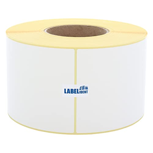 Labelident Palettenetiketten - 148 x 210 mm - 850 Thermo Versand Etiketten auf 1 Rolle(n), 3 Zoll (76,2 mm), DHL, DPD, Fedex, GLS, Hermes, UPS, Thermodirekt permanent, Trägerperfo. von Labelident