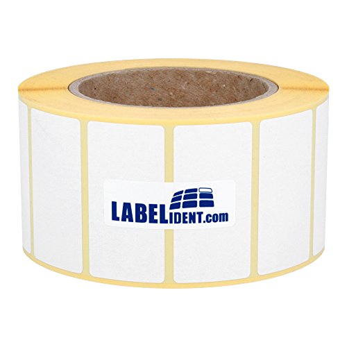 Labelident Thermoetiketten 60 x 40 mm, formatgleich mit Zebra 3007770-T - 4.000 Zebra Drucker Etiketten auf 3 Zoll (76,2 mm) Rolle, selbstklebend von Labelident