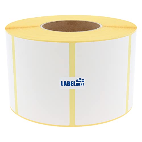 Labelident Thermo-Top Papier 101,6 x 76,2 mm, formatgleich mit Zebra 880170-076 - 1.890 Thermodirekt-Etiketten auf 3 Zoll (76,2 mm) Rolle von Labelident