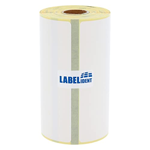 Labelident Thermo-Top Papier 101,6 x 76,2 mm, formatgleich mit Zebra 3003073-200 Thermodirekt-Etiketten auf 0,75 Zoll (19 mm) Rolle von Labelident