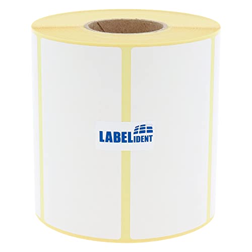 Labelident Thermoetiketten auf Rolle - 100 x 50 mm - 1000 BPA-freie Thermodirekt Etiketten auf 1,57 Zoll Rolle für Standard- und Industriedrucker, selbstklebend von Labelident