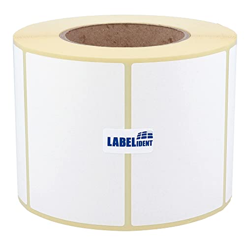 Labelident Thermoetiketten auf Rolle - 105 x 80 mm - 2.000 BPA-freie Thermodirekt Etiketten Eco auf 3 Zoll (76,2 mm) für Standard- und Industriedrucker von Labelident