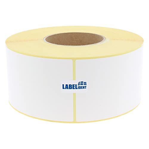 Labelident Thermoetiketten auf Rolle - 74 x 210 mm - 500 BPA-freie Thermodirekt Etiketten Eco auf 3 Zoll für Standard- und Industriedrucker, selbstklebend von Labelident