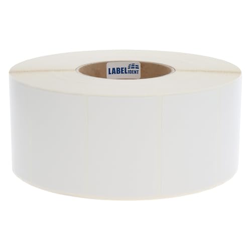 Labelident Thermotransfer-Etiketten extrem permanent - 76,2 x 50,8 mm - 2.500 Reifenetiketten auf 3 Zoll (76,2 mm) Rollenkern, Papier, leicht glänzend von Labelident