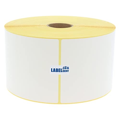 Labelident Versandetiketten DHL, DPD, Fedex, GLS, Hermes, UPS - 100 x 150 mm - 1.300 BPA-freie Thermo-Eco Papier Etiketten auf 1 Rolle(n), 1,57 Zoll (40 mm), Thermodirekt selbstklebend, Trägerperfo. von Labelident