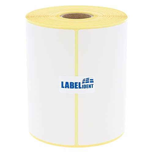 Labelident Versandetiketten DHL, DPD, Fedex, GLS, Hermes, UPS - 100 x 150 mm - 300 BPA-freie Thermo-Eco Papier Etiketten auf 1 Rolle(n), 1 Zoll (25,4 mm), Thermodirekt selbstklebend, Trägerperfo. von Labelident