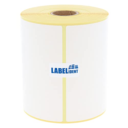 Labelident Versandetiketten DHL, DPD, Fedex, GLS, Hermes, UPS - 100 x 200 mm - 250 BPA-freie Thermo-Eco Papier Etiketten auf 1 Rolle(n), 1 Zoll (25,4 mm), Thermodirekt selbstklebend, Trägerperfo. von Labelident