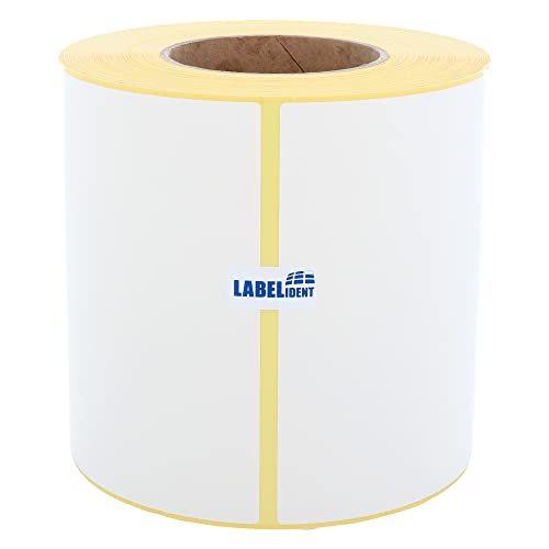 Labelident Versandetiketten DHL, DPD, Fedex, GLS, Hermes, UPS - 148 x 210 mm - 500 BPA-freie Thermo-Eco Papier Etiketten auf 1 Rolle(n), 3 Zoll (76,2 mm), Thermodirekt selbstklebend, Trägerperfo. von Labelident