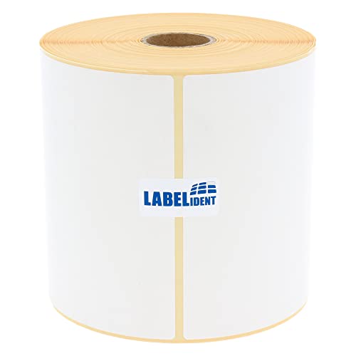 Labelident Versandetiketten DHL - 103 x 199 mm - 350 BPA-freie Thermo-Eco Papier Etiketten auf 1 Rolle(n), 1 Zoll (25,4 mm), Thermodirekt selbstklebend, Trägerperfo. von Labelident