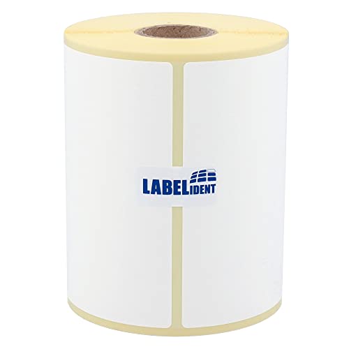 Labelident Versandetiketten für DHL, DPD, Fedex, GLS, Hermes, UPS Warenpost - 100 x 70 mm - 500 Thermo Versand Etiketten Eco auf 1 Rolle(n), 1 Zoll (25,4 mm), Thermodirekt von Labelident