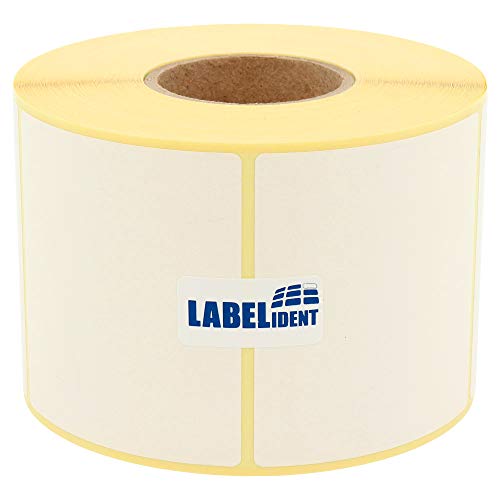 Labelident Waagenetiketten - 68 x 45 mm - 1.000 BPA-freie Thermodirektetiketten auf 1,57 Zoll Rolle, matt, selbstklebend, Thermoetiketten Bizerba Waagen von Labelident