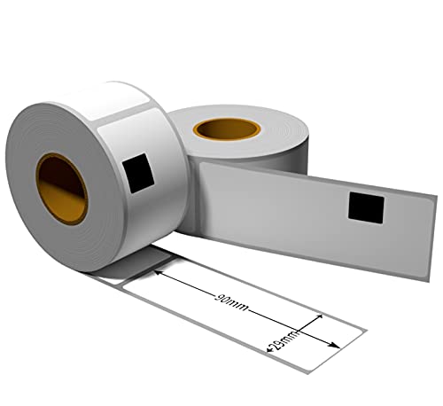 1x Label kompat. zu Brother DK11201 29 x 90 mm 400 Label mit wiederverwendbarer Wechselhalterung von Labeltrade