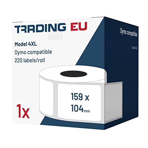 1x Label kompat. zu Dymo 4XL 104x159 mm 220 Label Etiketten pro Rolle von Labeltrade