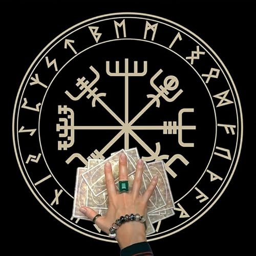 Quadratisches Flanell Tarot Altartuch Kartenbrett Astrologie Orakel Kartenunterlage Tischdecke Kartenmatte Wahrsagerei Tischdecke Tarot Tischdecke Tarot Lesetuch Tarot Ausbreittuch von Labstandard