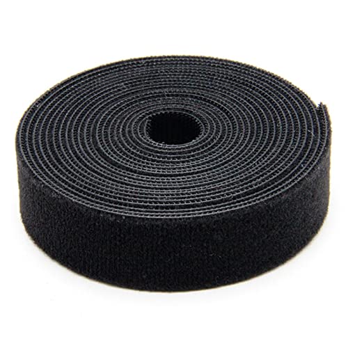 LacyMC Klettband zum Nähen Klettband und Haken Aufnähen Tapes (Nicht Adhesive),6M x 20mm,extra starker Streifen für Zuhause, Kleidung,Schwarz von LacyMC