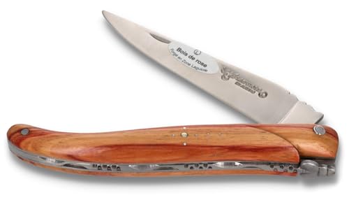 Laguiole en Aubrac Taschenmesser 12 cm L0512ROIF Griff Rosenholz Messer Klinge matt von LAGUIOLE EN AUBRAC L