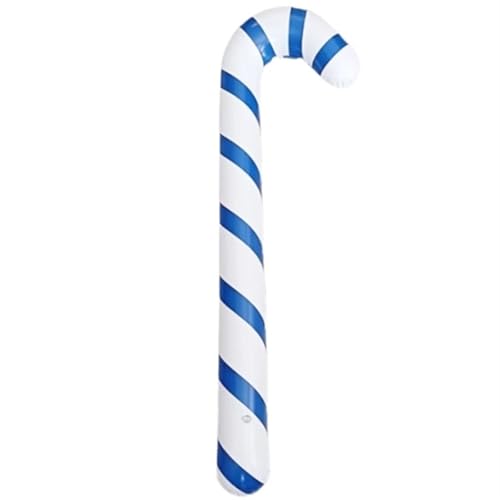 90 Cm Aufblasbarer Weihnachtsrohr-Ballon, Frohe Weihnachtsdekorationen For Zuhause, Weihnachtsornamente, Outdoor-Dekoration,Geschenke(Blue Stripes) von LaiYN