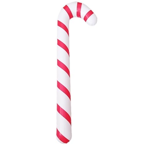 90 Cm Aufblasbarer Weihnachtsrohr-Ballon, Frohe Weihnachtsdekorationen For Zuhause, Weihnachtsornamente, Outdoor-Dekoration,Geschenke(Red Stripes) von LaiYN