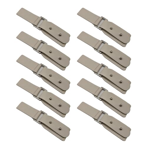 Laikoutd Leder-Knebelverschlüsse zum Aufnähen, Metallschnallenclip für Strickwaren, Windjacken, Jacken, Mäntel, 10 Stück Laikoutd Leder-Knebelverschlüsse zum Aufnähen, Metallschnallenclip für Strickwaren, Windjacken, Jacken, Mäntel, 10 Stück von Laikoutd