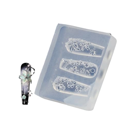 Silikon-Nagelschablone für Nägel, Dekorationen, geprägte Nägel, Zubehör, Herstellung von Formen, Frauennägel, Prägewerkzeug Silikon-Nagelschablone für Nägel, Dekorationen, geprägte Nägel, Zubehör, Herstellung von Formen, Frauennägel, Prägewerkzeug von Laikoutd