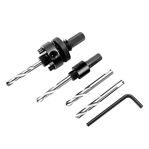 LAIWEI Lochsägen-Adapter-Set 5 Stück, Bohrer-Set, Bohrwerkzeug, kompatibel mit 20-360 mm Lochsägen von Laiwei