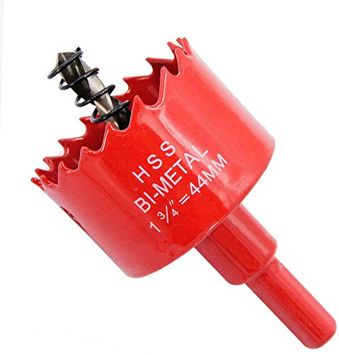 Hole Saw Drill Bit HSS Hole Cutter with Arbor for Wood and Metal LAIWEI (1-3/4(44mm))… von Laiwei