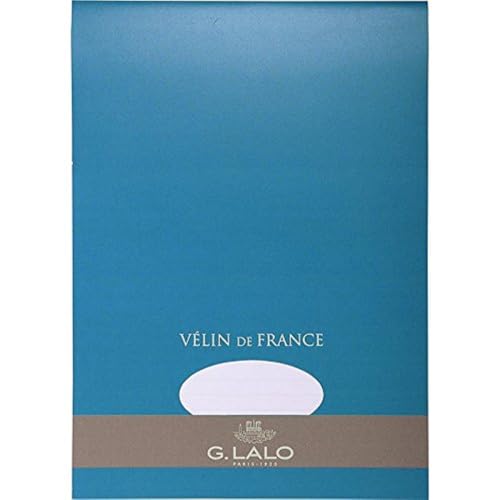 G. Lalo Lalo 13000L Schreibblock Vélin de France (DIN A4, 21 x 29,7 cm, 50 Blatt, 100 g) weiß von G. Lalo