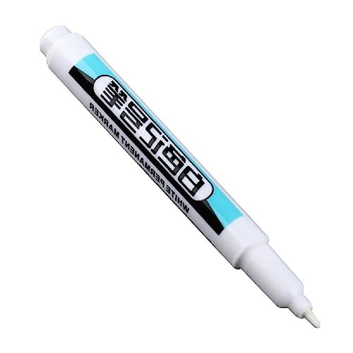4x Marker Pens Waterproof Paint Pens White Markers Oil-based Permanent Marker Carpenter Marker For Plastic Glass Metal 4x Quick-drying Paint Pens Oil-based Markers Pens Permanent Marker For Metal von Lamala