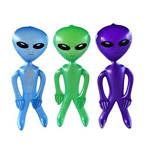 Lambo 3 Alien Partydekorationen, 90cm Aliens Aufblasbares Spielzeug, Aufblasbare Aliens Aufblasbare Halloween Alien Aufblasbare Alien Dekorationen Für Favors von Lambo