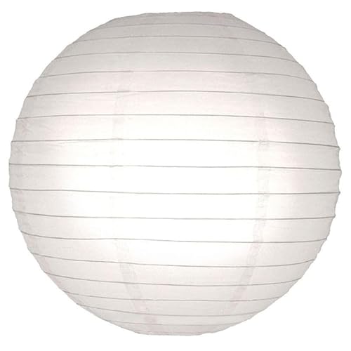 10 x Lampion schwer entflammbar weiß 35 cm - B1 Lampions papier Feuerhemmend von Lampion-Lampionnen