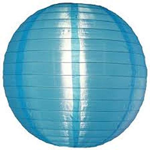 5 x Blau Lampion Nylon 25 cm von Lampion-Lampionnen