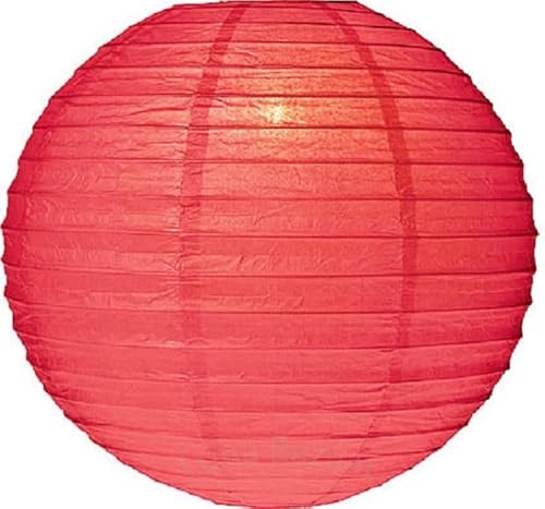 5 x Feuerhemmende Lampion rot 25 cm - feuerfest von Lampion-Lampionnen