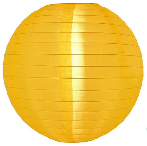 5 x Gelb Lampion Nylon 45 cm von Lampion-Lampionnen