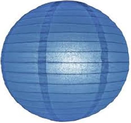 5 x Lampion schwer entflammbar dunkelblau 45 cm von Lampion-Lampionnen